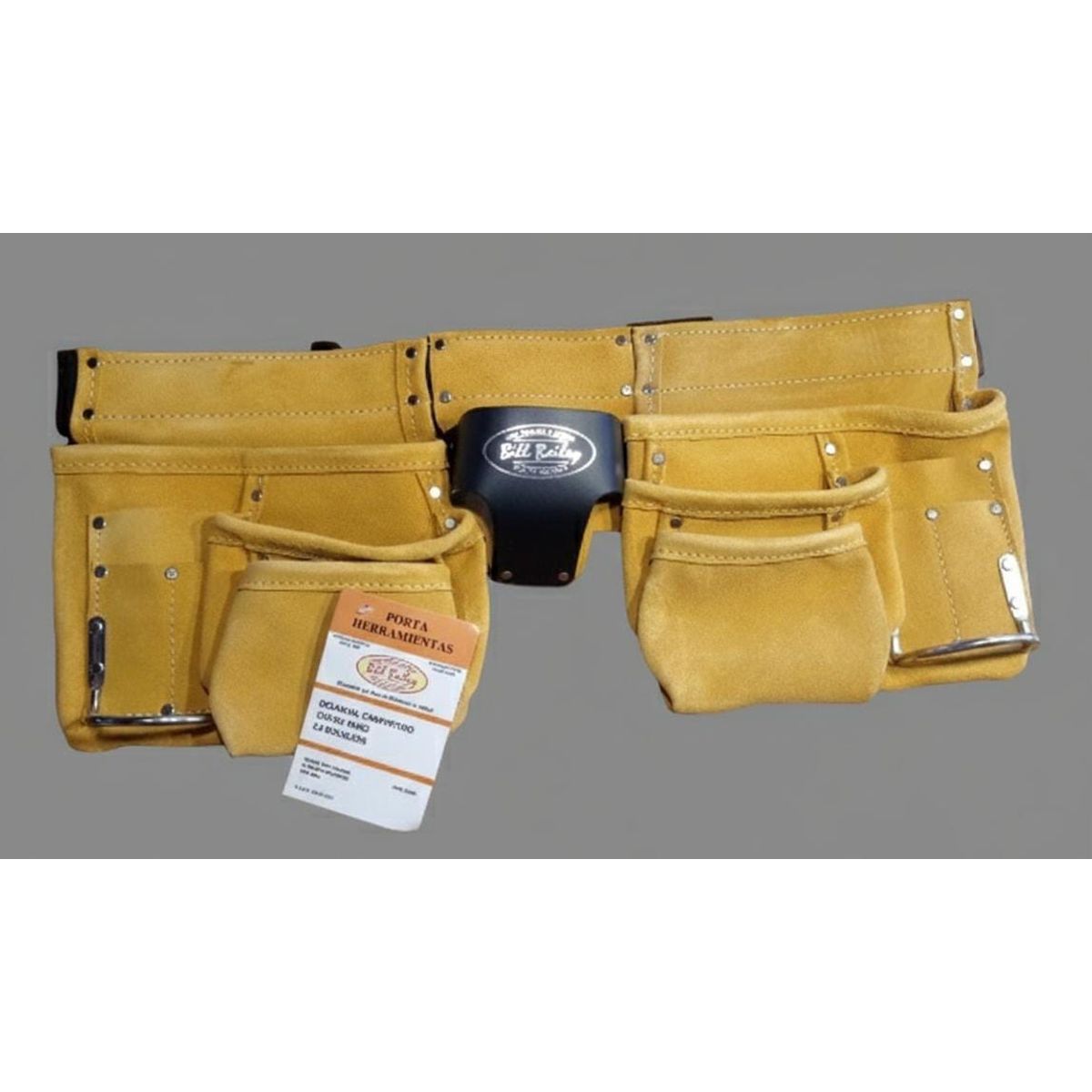 GENERICO - CINTURON CARPINTERO BILL BAILEY CUERO OCRE 13 BOLSILLOS