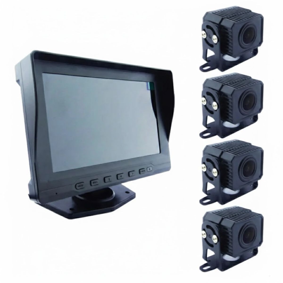 GENERICO - Kit Para Camion Con Dvr, Pantalla 7 Con 4 Camaras
