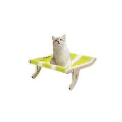 GENERICO - Cama De Gato Hamaca Gatos Cama Colgante Hamaca Ventana Verde Con Blanco Rayas
