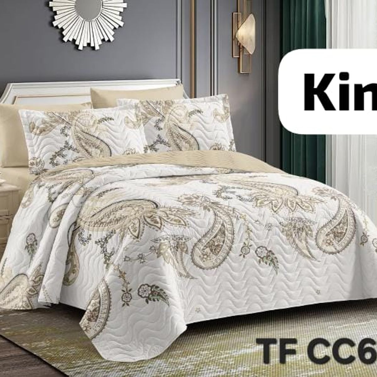 GENERICO - cubrecamas quilt verano diseño king
