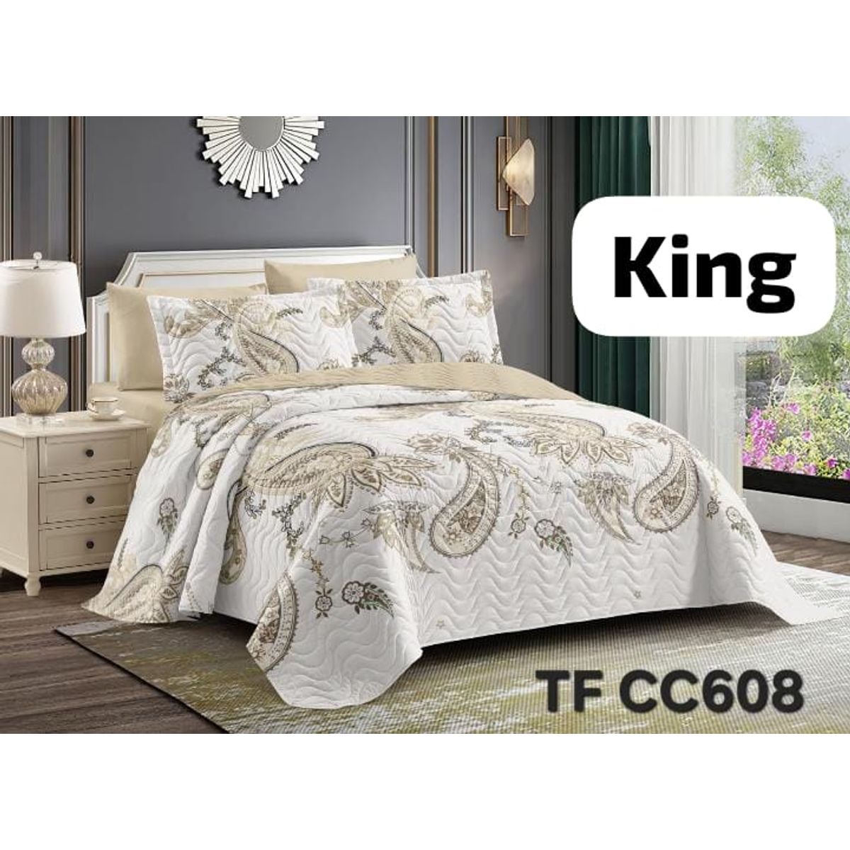 GENERICO - cubrecamas quilt verano diseño king