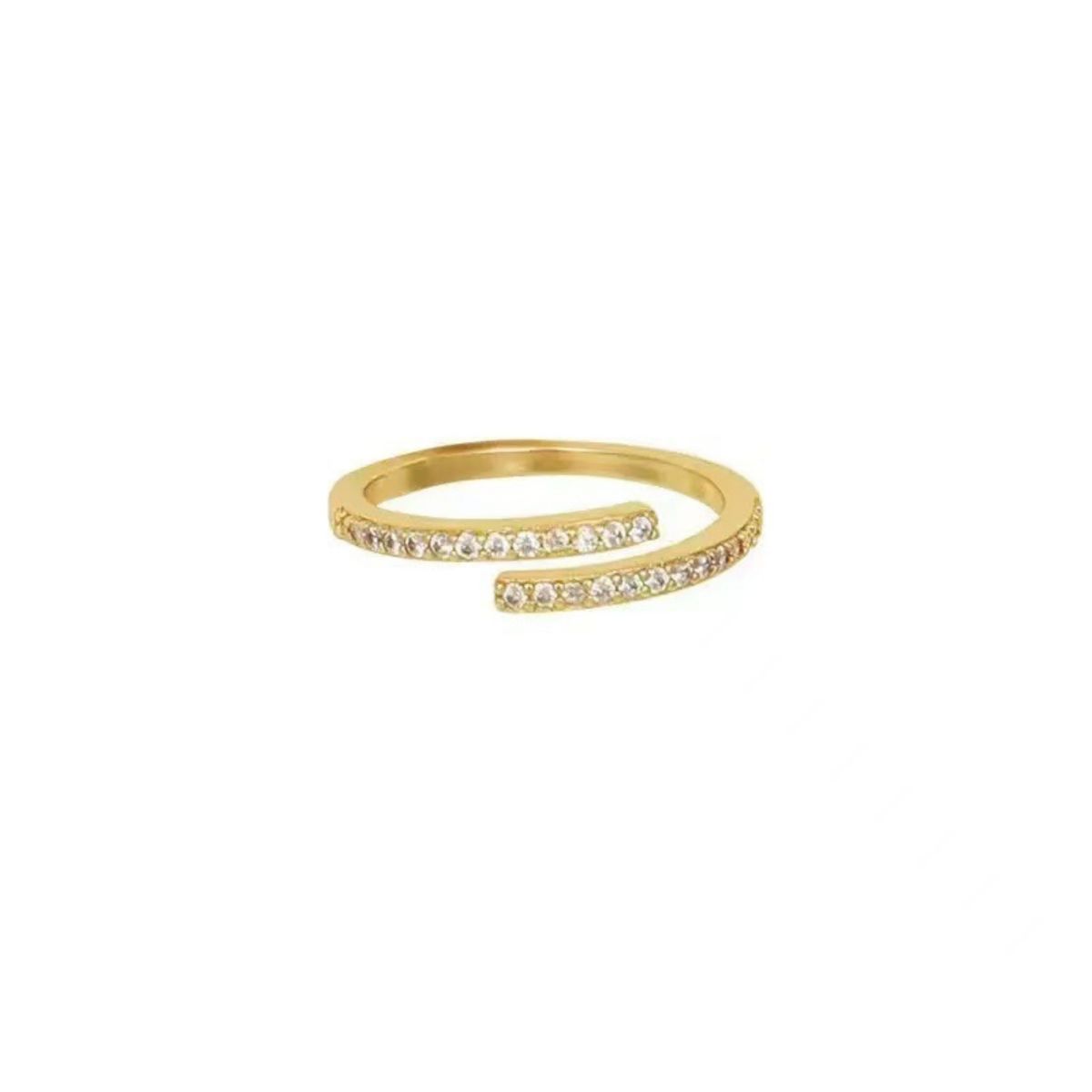 LUX JOYAS - Anillo Plata 925 Cruzado Bri Ajust