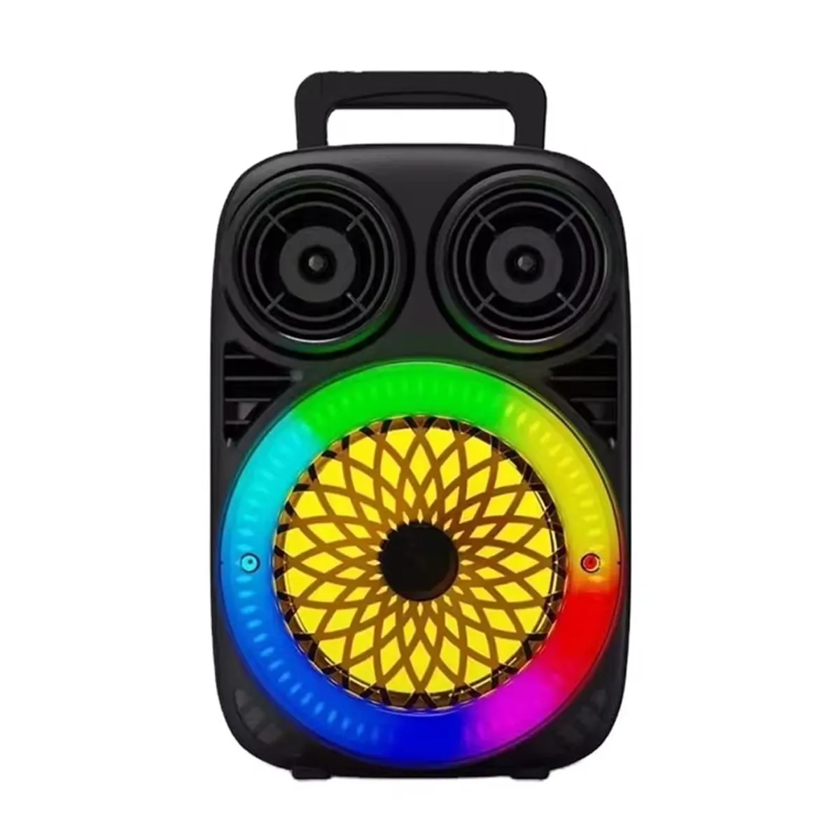 GENERICO - Parlante Inalámbrico BT-601 Micrófono BT 5.3 AUX USB LED RGB