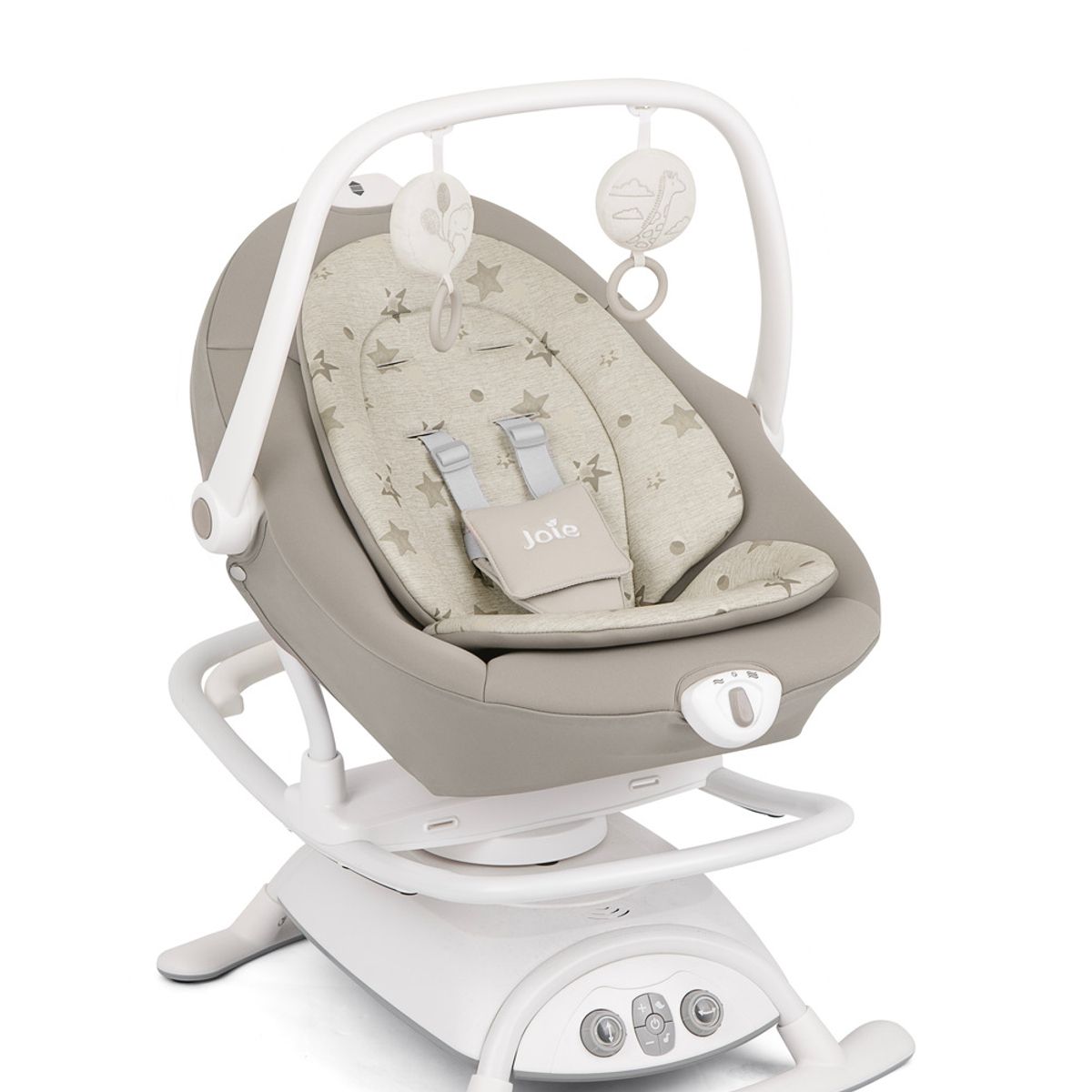 JOIE - Silla Nido Mecedora Balancín Electrónica Sansa 2in1 Cosmo Tan