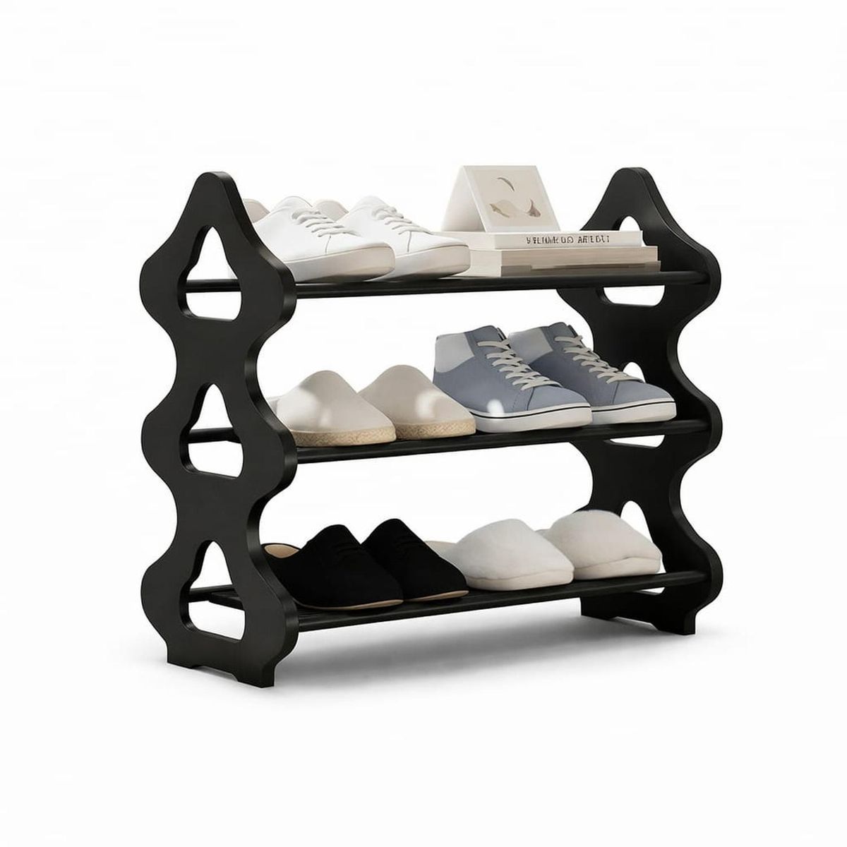 GENERICO - Zapatero Organizador De Zapatos 3 Niveles Multiusos Dormitorios