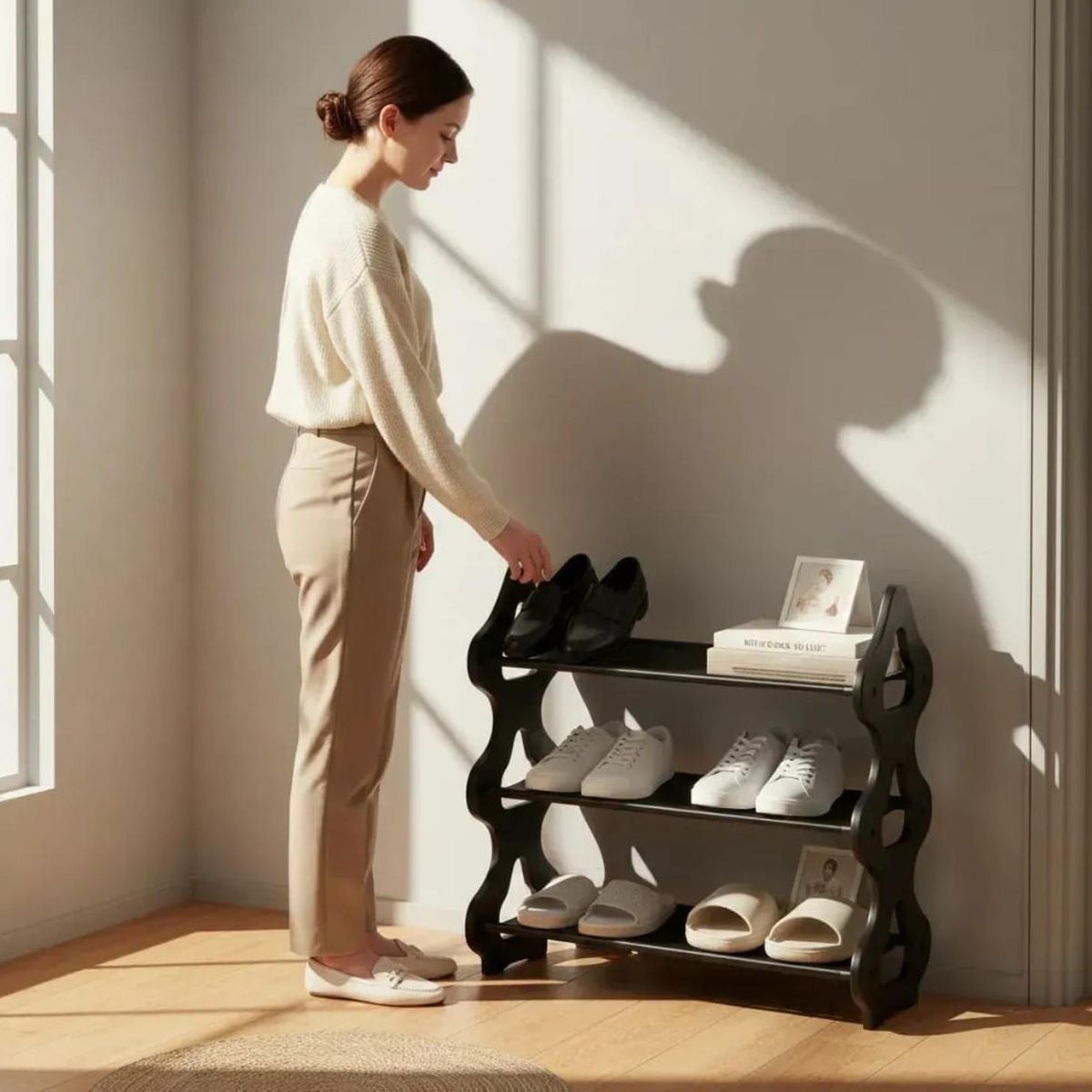 GENERICO - Zapatero Organizador De Zapatos 3 Niveles Multiusos Dormitorios