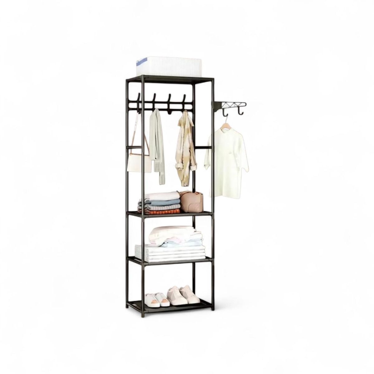 GENERICO - Closet organizador De Ropa Con Estantes Perchero Metalico