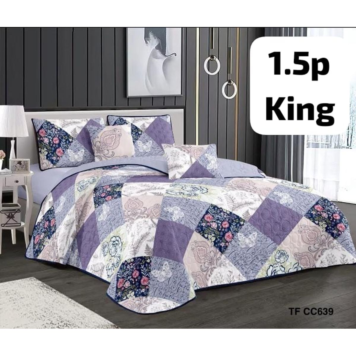 GENERICO - cubrecamas quilt verano diseño king