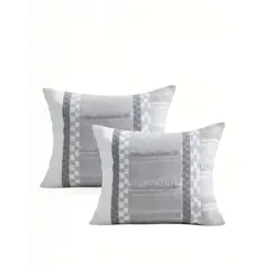 GENERICO - PACK DE 2 FUNDAS DE COJIN 45CMX45CM EMPALME ROMBO 2