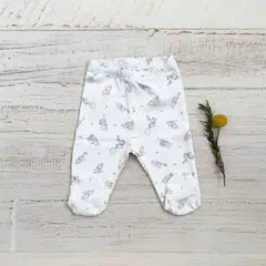 WAWA BABY DESIGN - Pantalón Elefante Celeste Algodón Pima Bebé