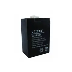GENERICO - Bateria 6 Volt 4 Amp Repuesto, Marca Weiyan