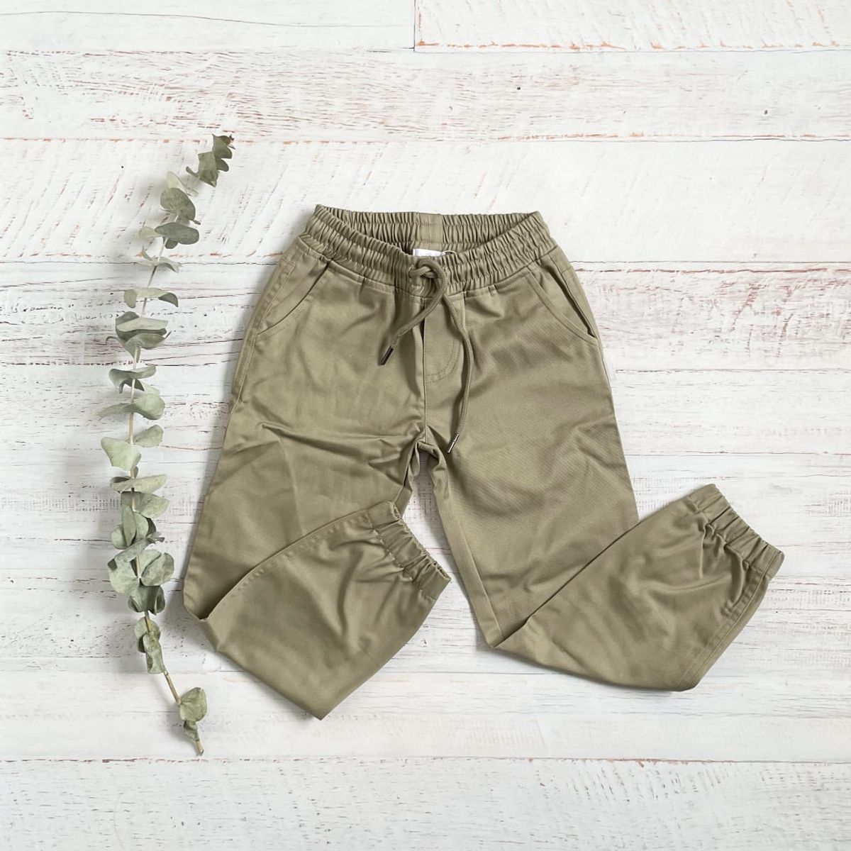 WAWA BABY DESIGN - Pantalón Dril Matias Beige Algodón Pima Bebé