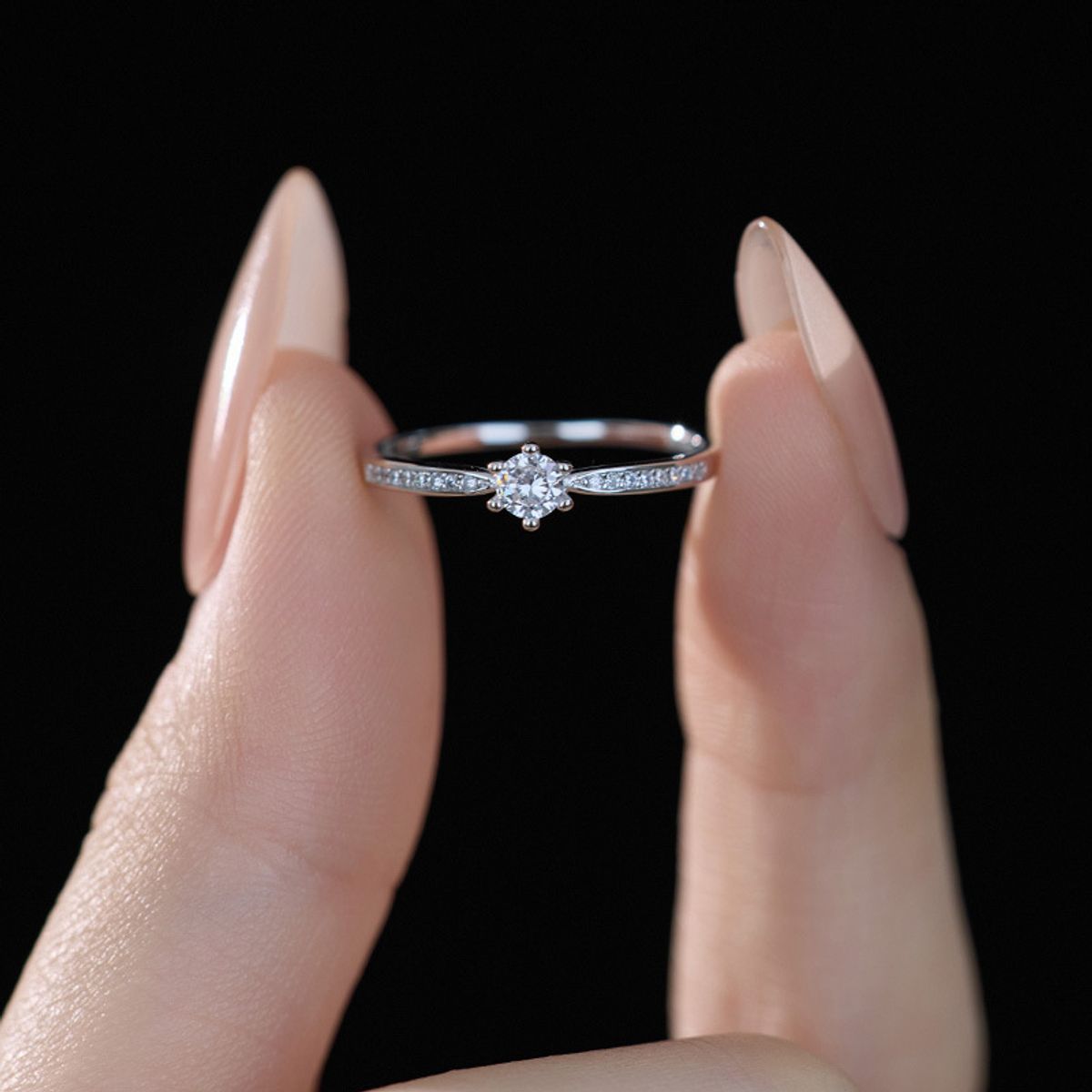 LUX JOYAS - Anillo Plata 925 Solitario Microcircón