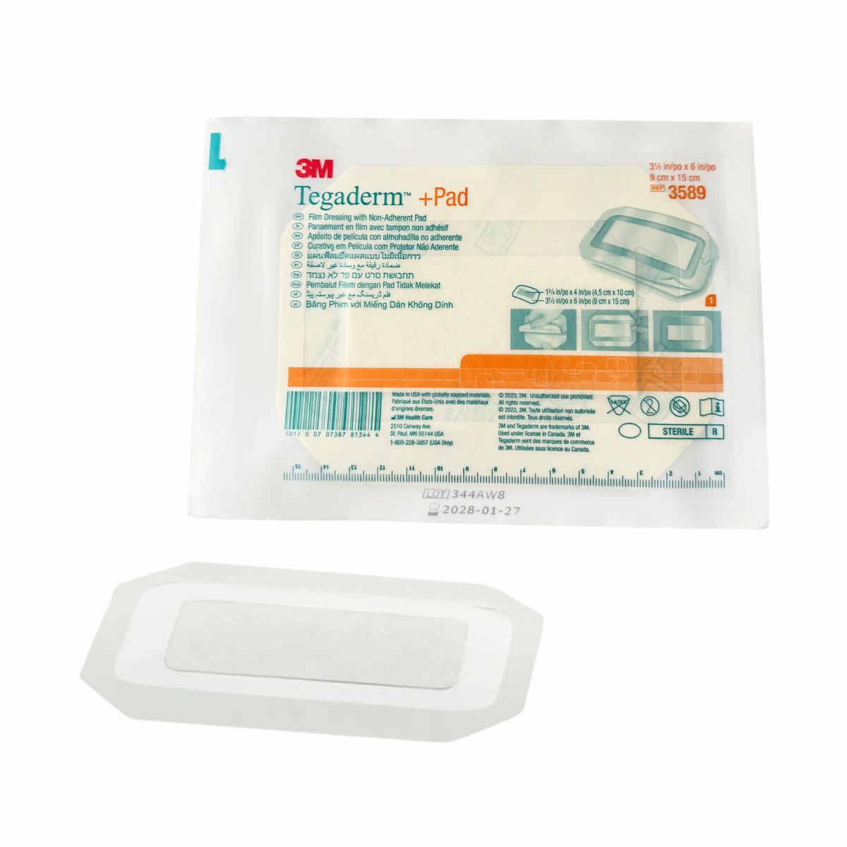 3M - Tegaderm +Pad 9 cm x 15 cm