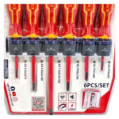 EMTOP - Kit 6 Destornilladores Aislados 1000v ESSTJS061