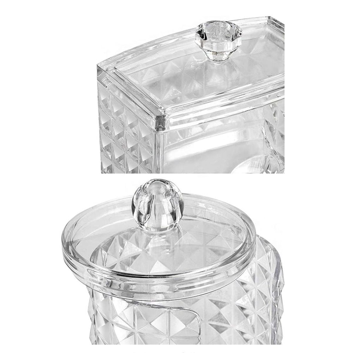 GENERICO - Envase Organizadores Set Frascos Cocina Dormitorio Blanco