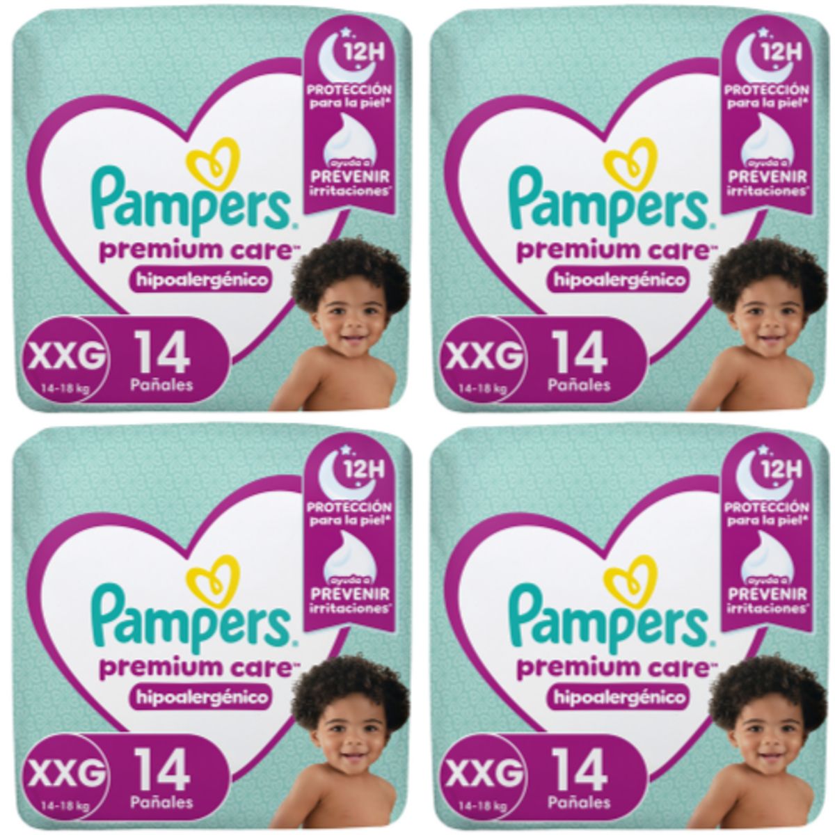 PAMPERS - Pañal Pampers Premium Care X4 14 (56 pañales)