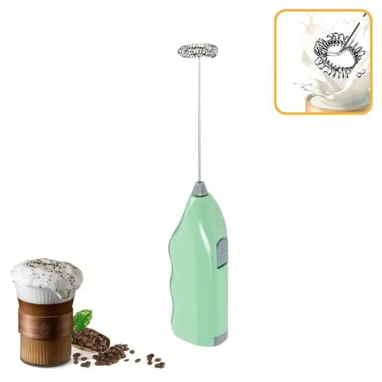 Batidor Eléctrico Portatil Espumador Leche, Huevos Y Café Colores