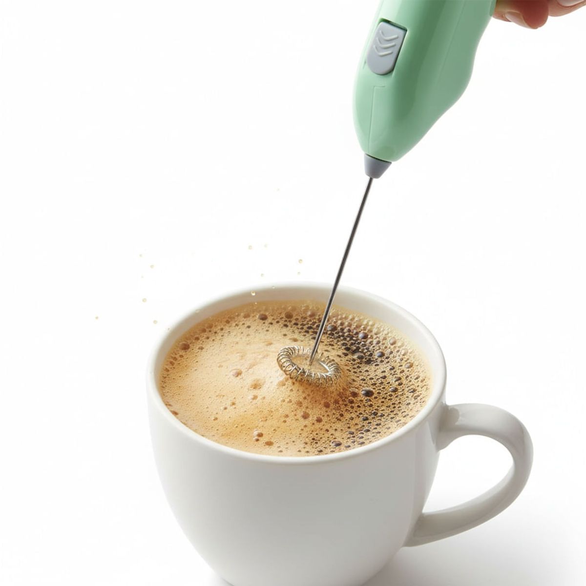 GENERICO - Batidor Eléctrico Portatil Espumador Leche, Huevos Y Café Colores