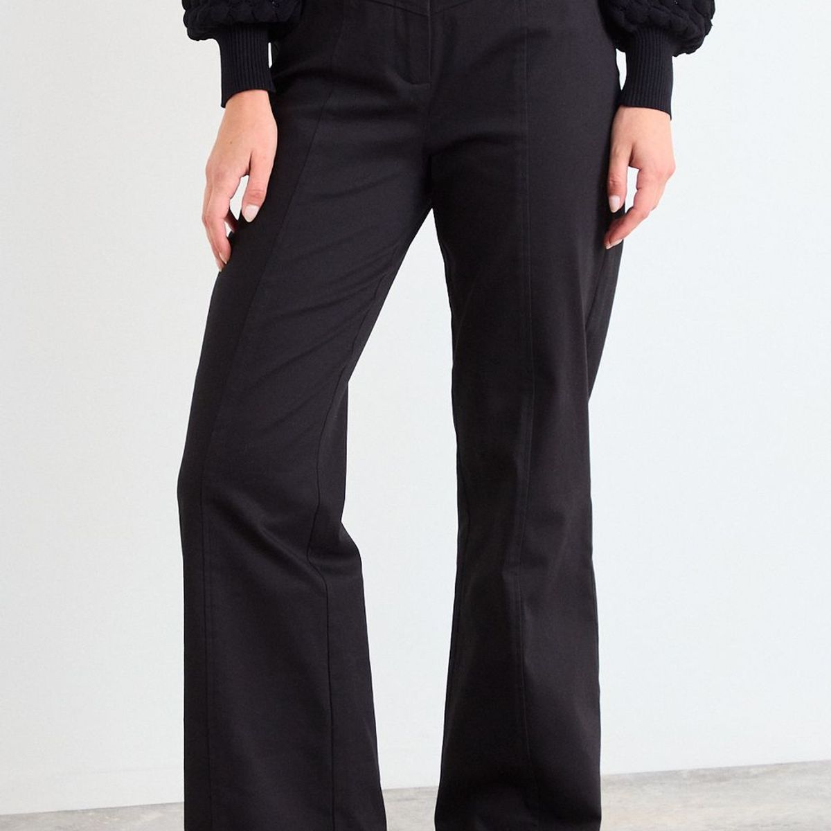 IO - Pantalon Liso Mujer Negro Io
