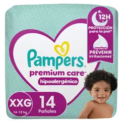 PAMPERS - Pañal Premium Care X8 XXG 14 (112 pañales)