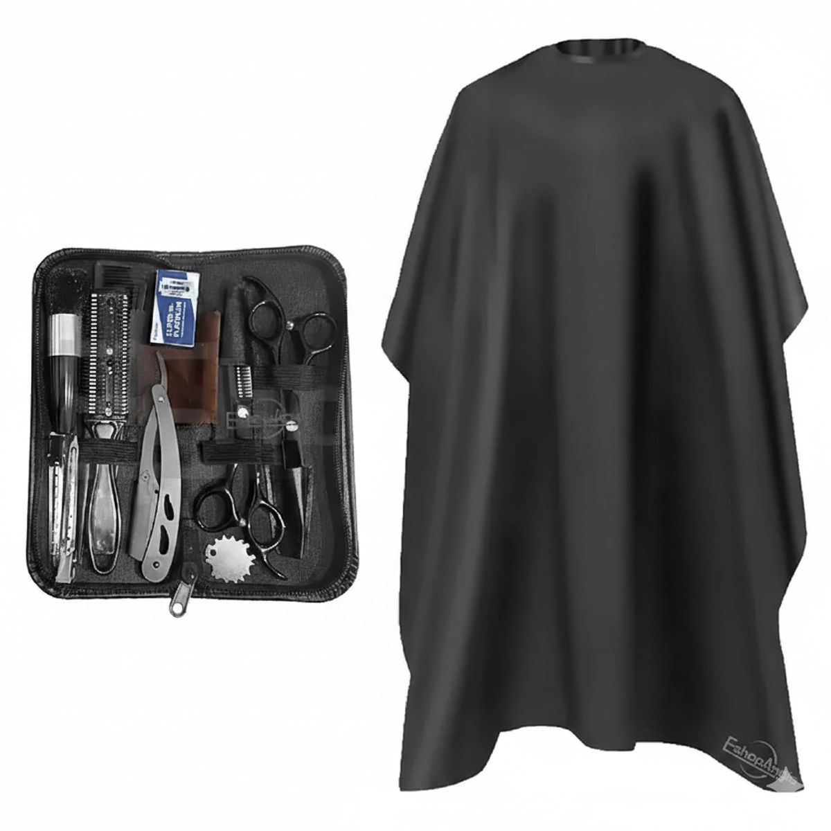 GENERICO - Set Tijeras Peluquería Barbería Corta Pelo Entresacador 14pc