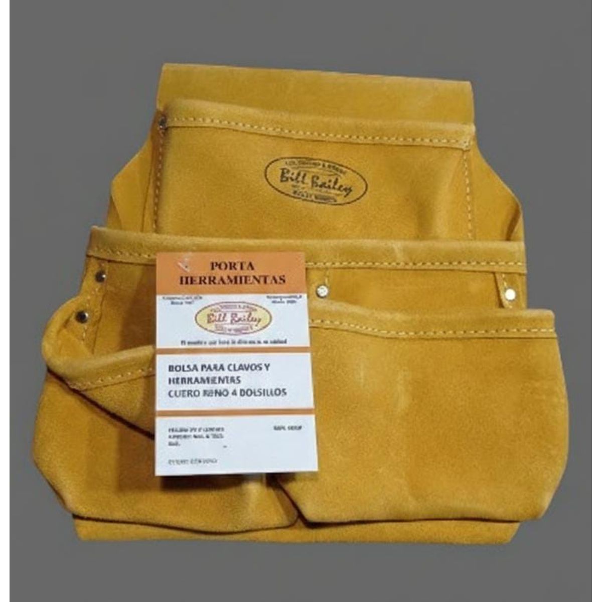 GENERICO - COLETO PORTAHERRAMIENTAS BILL BAILEY CUERO OCRE 4 BOLSILLOS