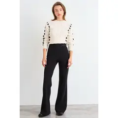 IO - Calza Lisa Mujer Negro