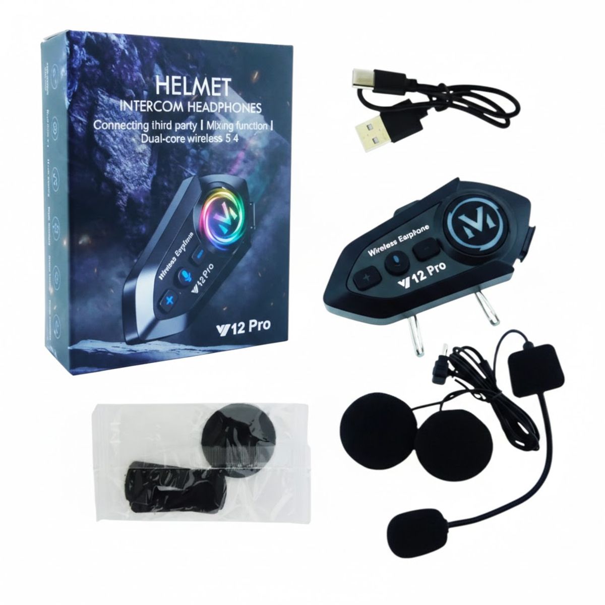 GENERICO - Bluetooth Para Moto Casco Con Intercomunicador