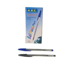 GENERICO - Lápiz pasta cristal Azul y Negro 50 unidades