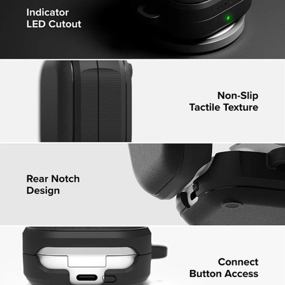 RINGKE - Carcasa Funda Ringke Para Buds 4 / 4 Pro Onyx Magnetic Verde