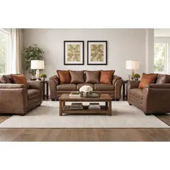 BLACK FACTORY - Juego de Living 3 1 1 Aconcagua Chocolate