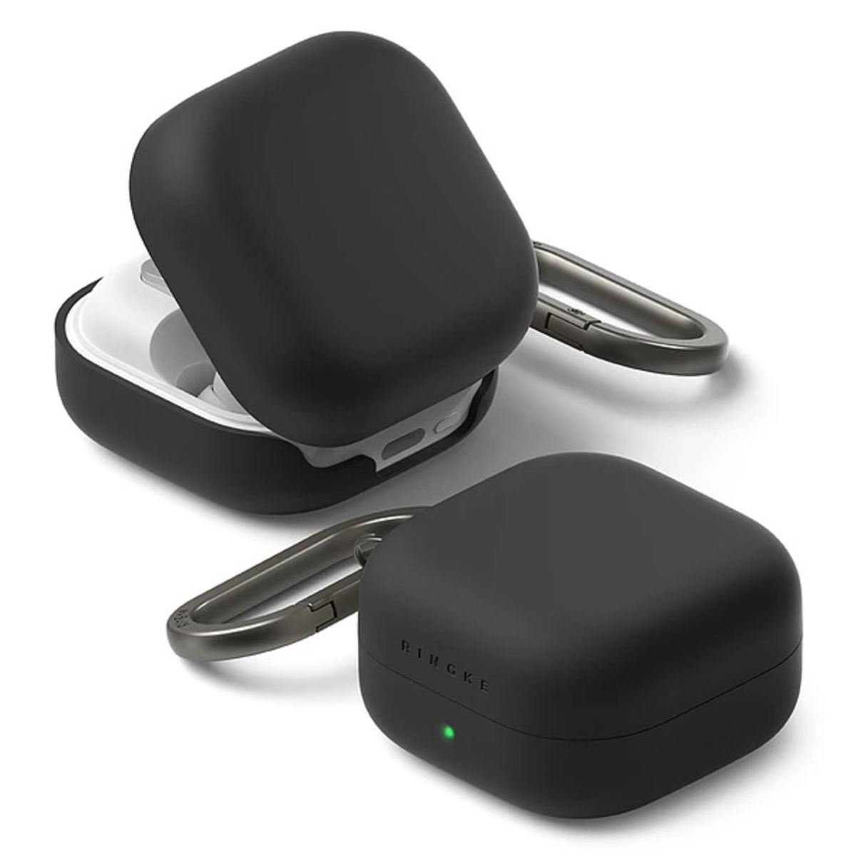 RINGKE - Carcasa Funda para Galaxy Buds 4 / 4 Pro Silicona Negro