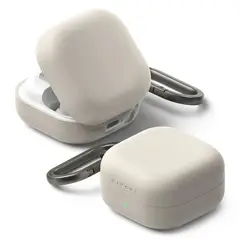 RINGKE - Carcasa Funda para Galaxy Buds 4 / 4 Pro Silicona Beige