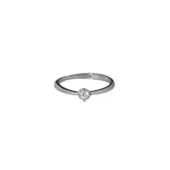 LUX JOYAS - Anillo Plata 925 Solitario Simple Dis