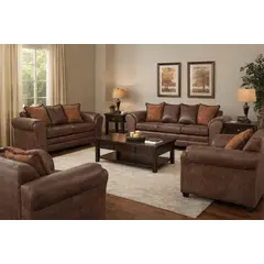 BLACK FACTORY - Juego de Living 3 2 1 1 Aconcagua Chocolate