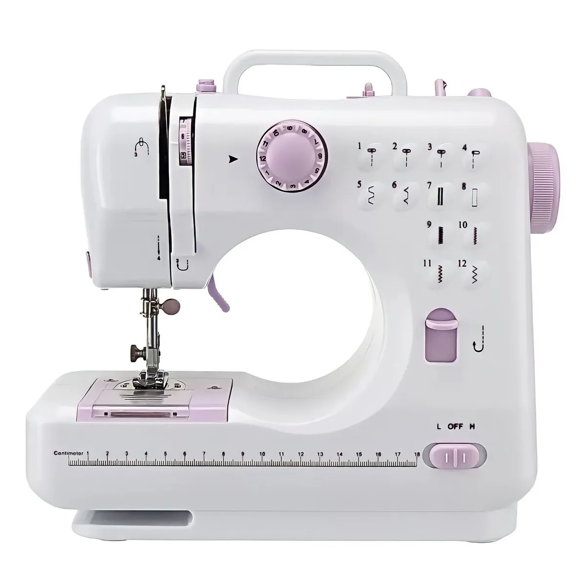 MOVI - Máquina de Coser Portátil Multifuncional con Luz LED y Pedal - 12 Puntadas Compacta