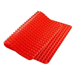 GENERICO - Estera De Cocina Silicona Piramidal Alfombrilla Para Hornear Rojo