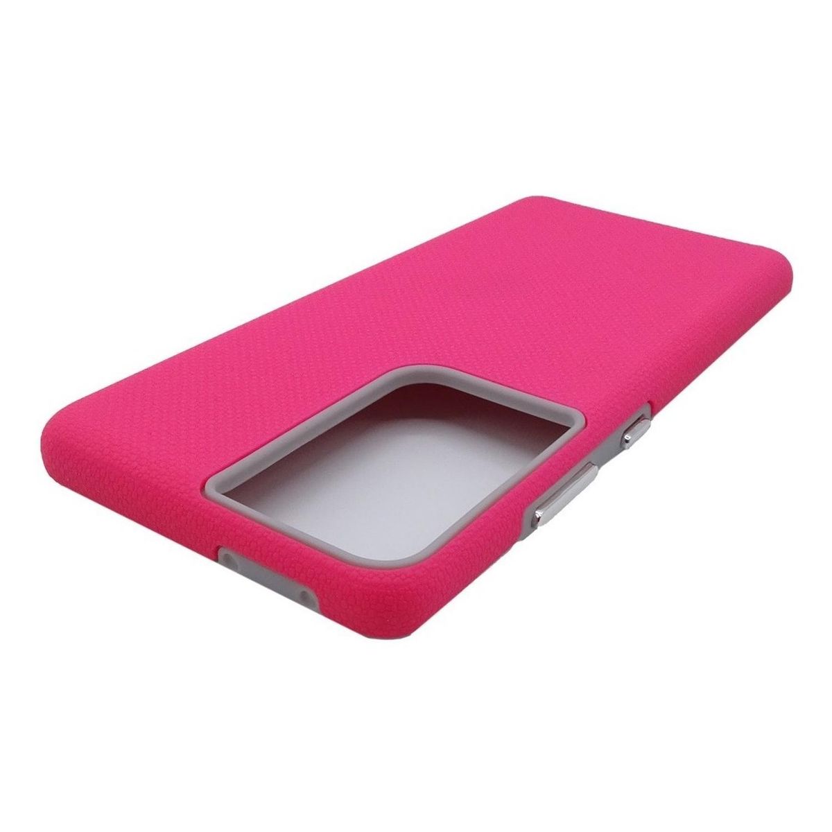 GENERICO - Carcasa para Samsung S21 Ultra Rugged Antideslizante - Rosa