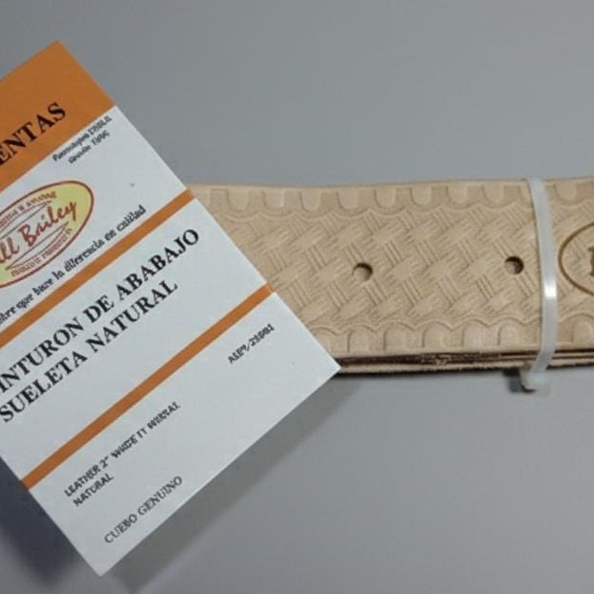 GENERICO - CINTURON DE SUELETA NATURAL PARA BOLSA PORTAHERRAMIENTAS
