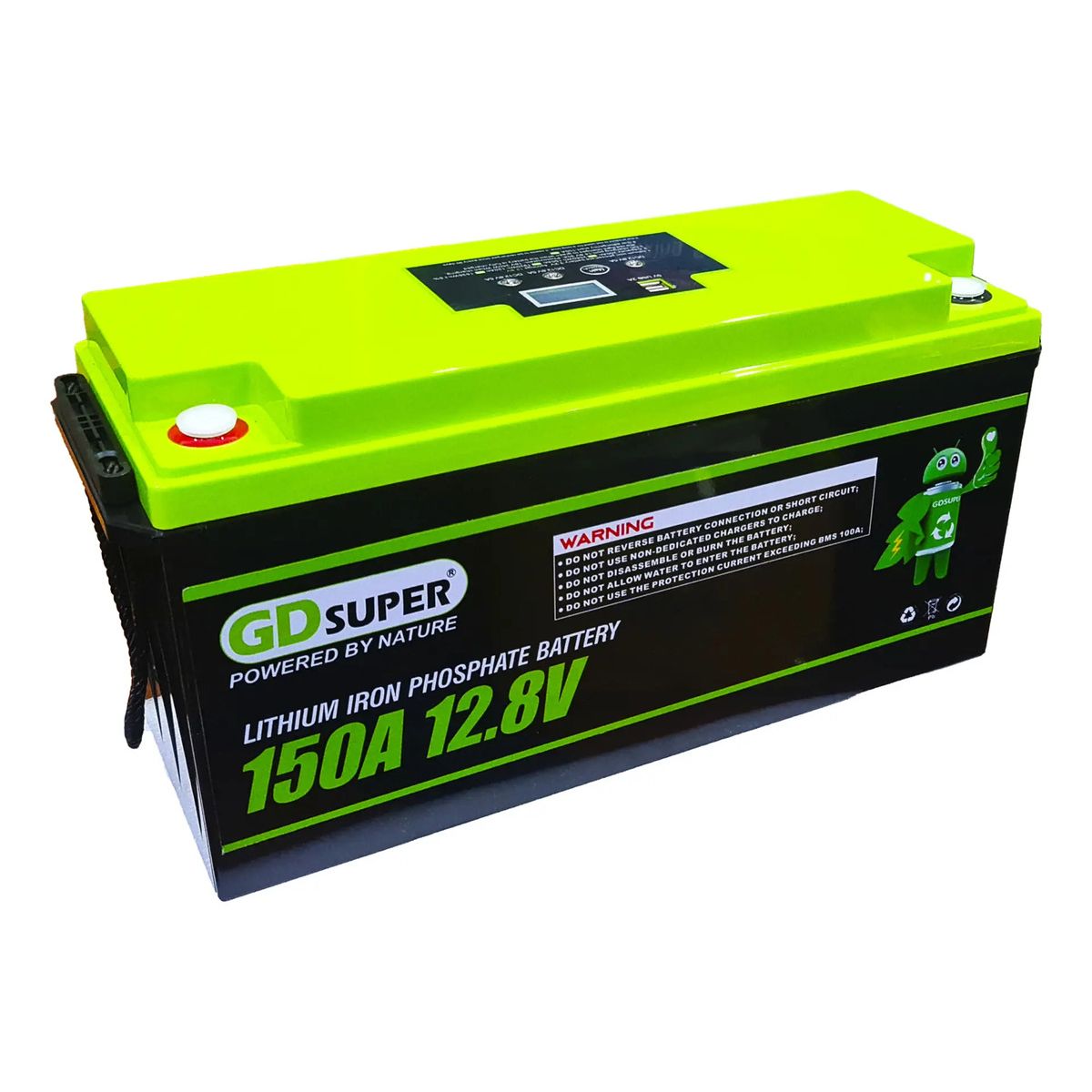 Batería Qp 12.8v 150ah Energía Solar Usb 5v Litio, marca GENERICO - Foto Principal