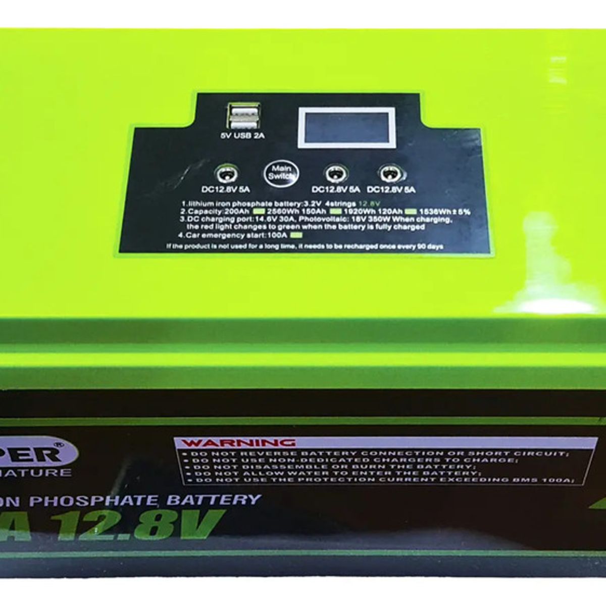 Batería Qp 12.8v 150ah Energía Solar Usb 5v Litio, marca GENERICO - Foto 2