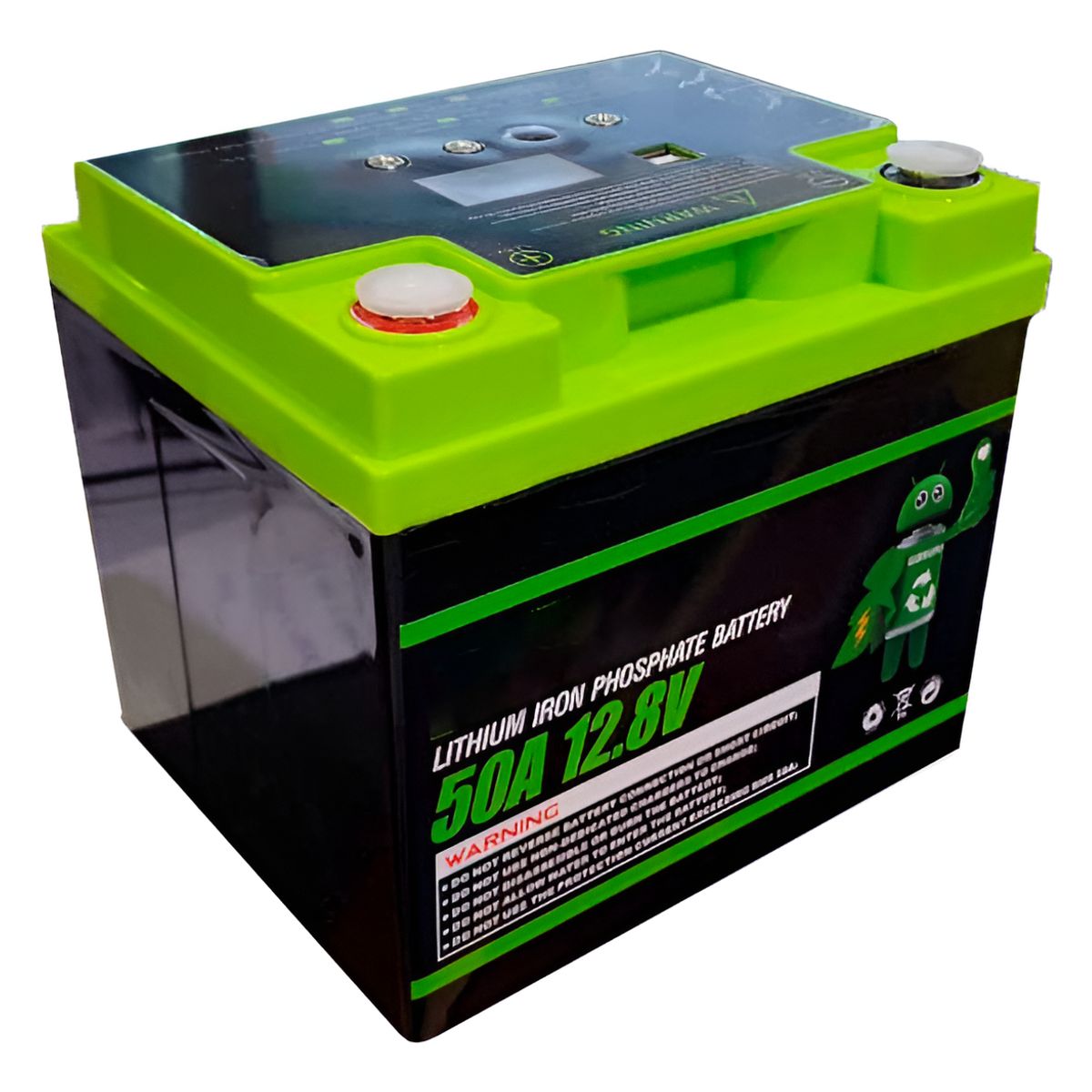 GENERICO - Batería Qp 12.8v 50ah Energía Solar Usb 5v Litio