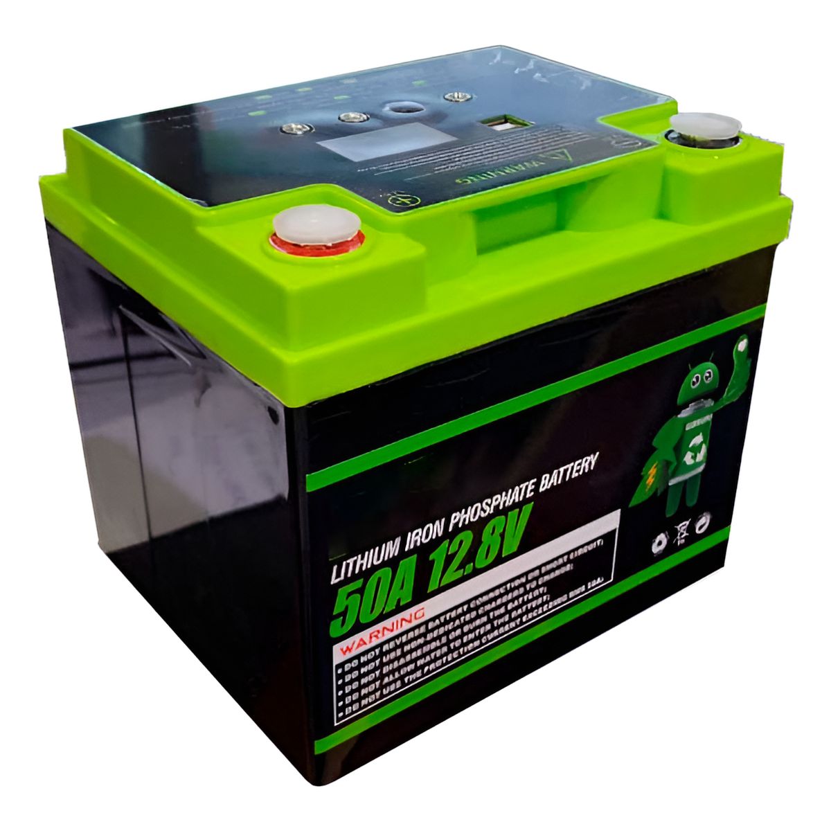 GENERICO - Batería Qp 12.8v 50ah Energía Solar Usb 5v Litio