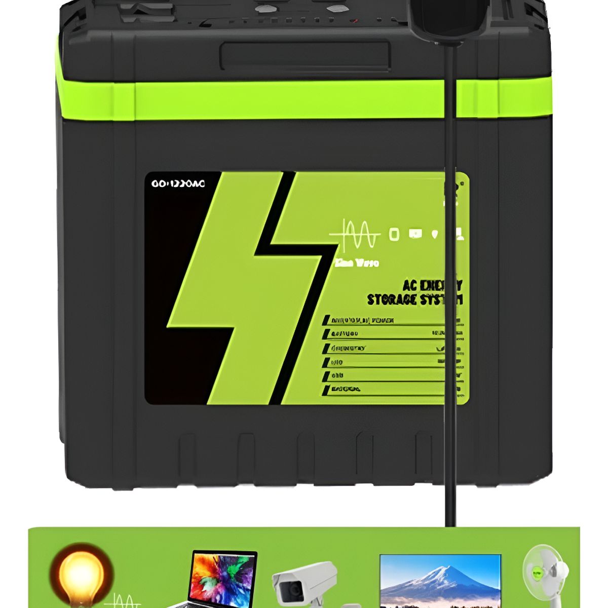 GENERICO - Kit Solar Camping Bateria Lifep04 12.8v 25ah Ampolleta Led