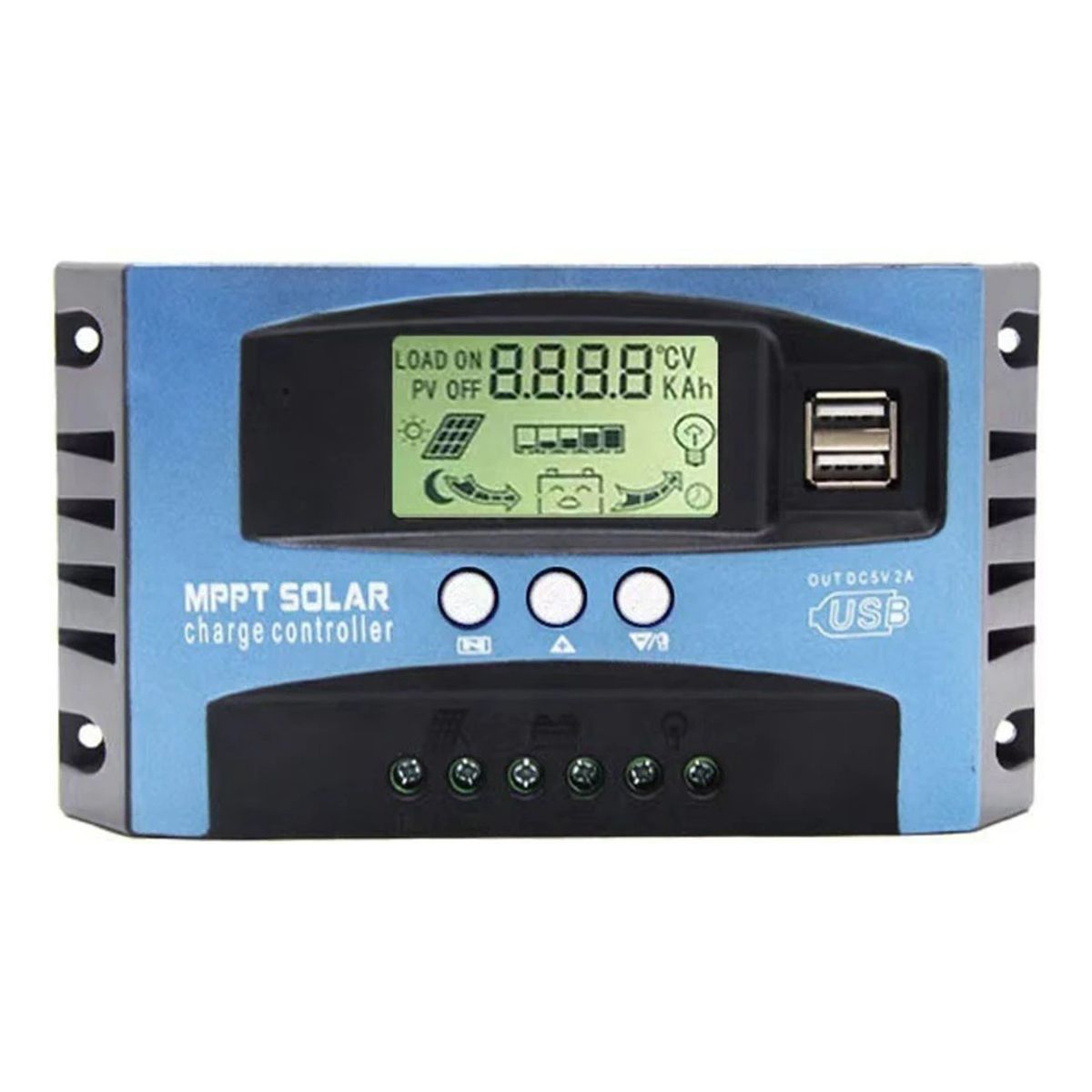 GENERICO - Regulador De Carga Solar Digital 12v 24v 50a 2 Usb  003272 003272 B12