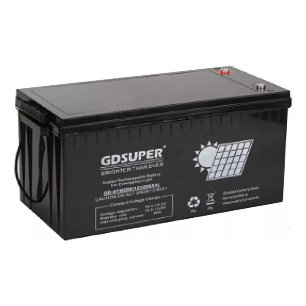 GENERICO - Batería Ciclo Profundo Qp Gel 12v 200ah Energía Solar 220068a