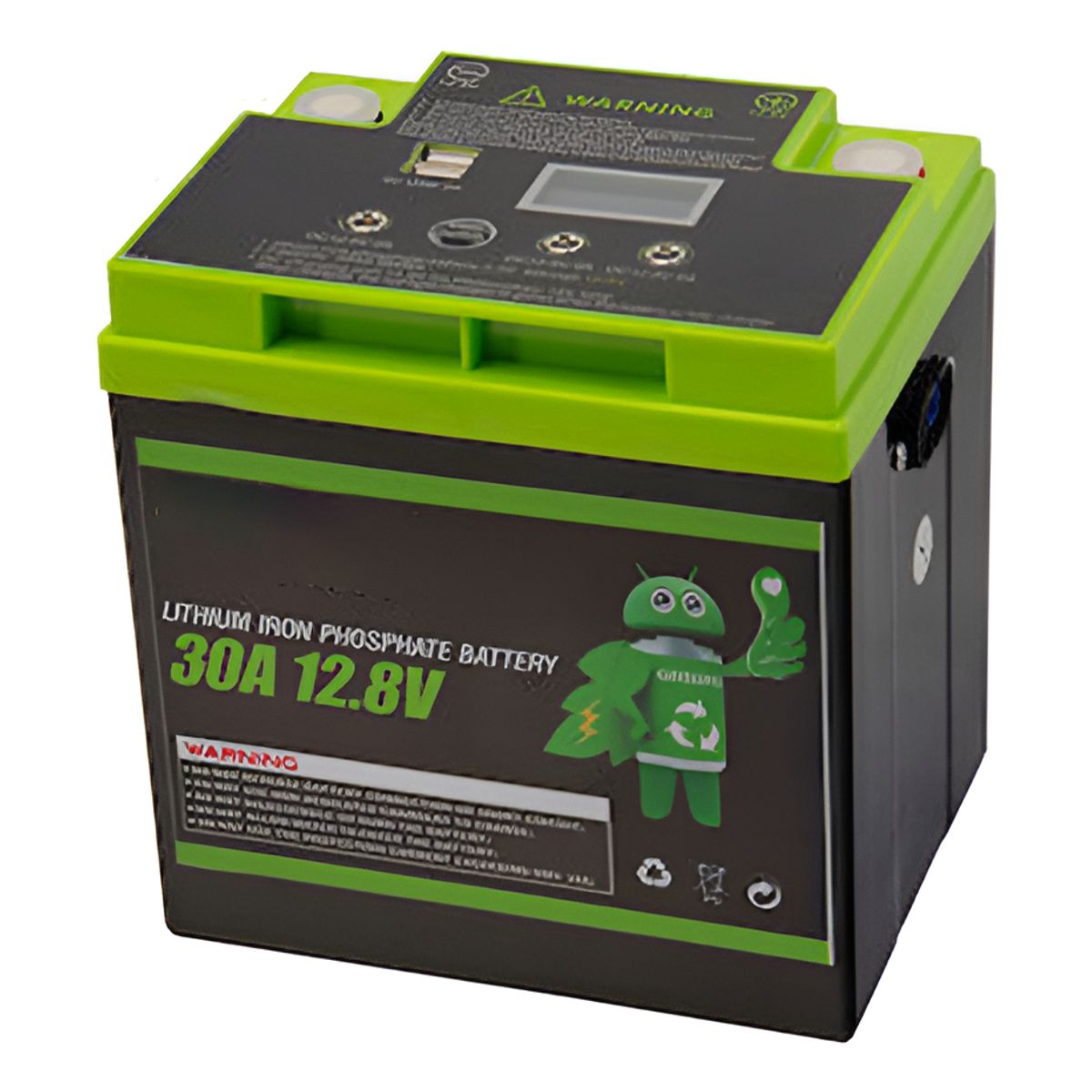 GENERICO - Batería Qp 12.8v 30ah Energía Solar Usb 5v Litio
