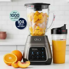 OSTER - Licuadora Oster® programas automáticos tecnología reversible,táctil y vaso BLend-N-Go BLSTPYG1312XBG