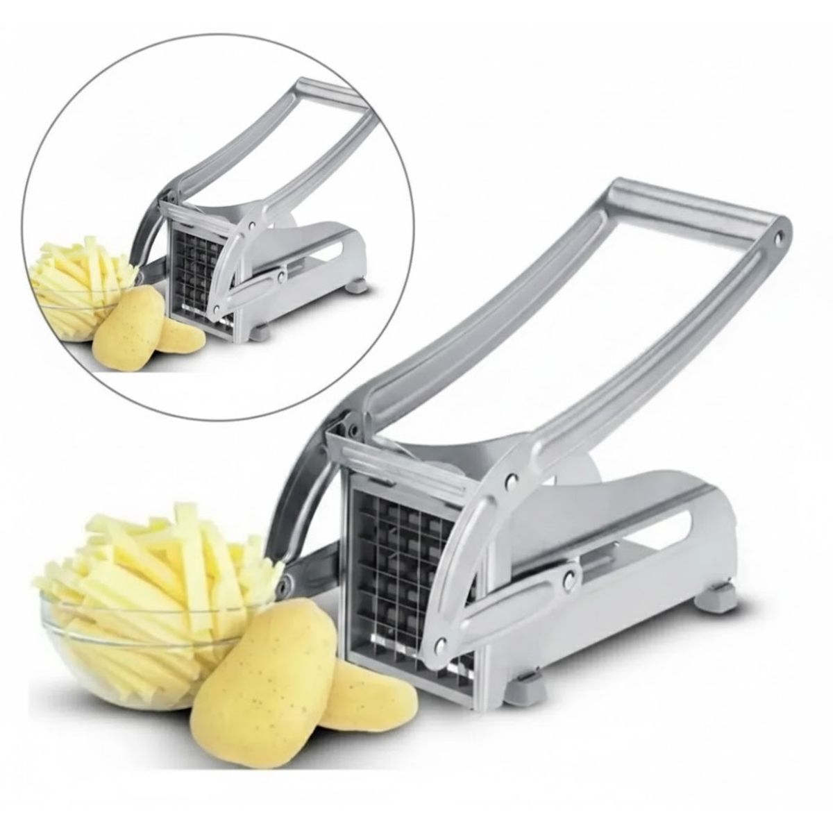 GENERICO - Cortador Máquina Papas Fritas Francesa Acero Inoxidable
